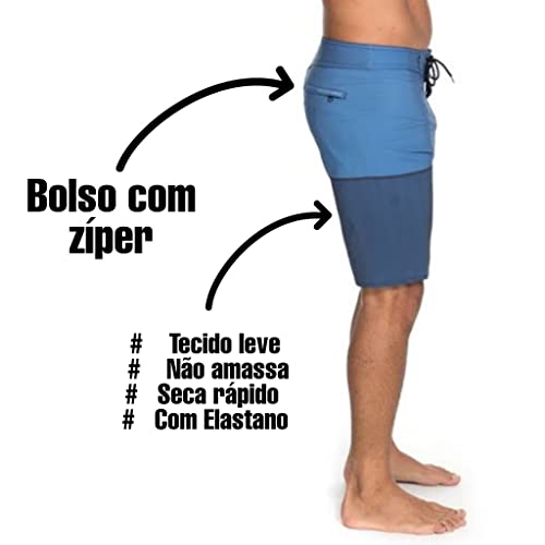 kit 3 bermuda masculina tactel elastano praia surf estampadas pano molinho secagem rapida (42)