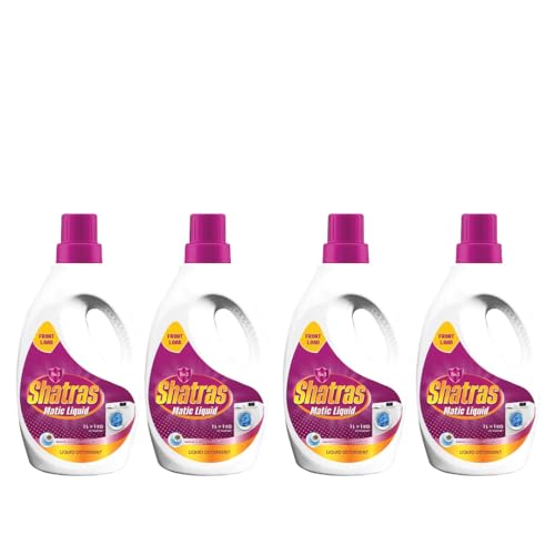 Image of SHATRAS Matic Top Load Liquid Detergent | Stian Remover | 99.9% Germ Protection | Bio Stain Power & Ultra Color Care (Pink 4)