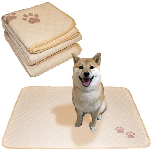 ペットシーツ 洗える 2枚セット ペットマット おしっこマット 猫 犬 おしっこパッド トイレシート 防水 滑り止め 漏れ防止 速乾 超吸収 下敷き ペット用 介護用 多頭買い (ベージュ, サイズXL(150×90cm))