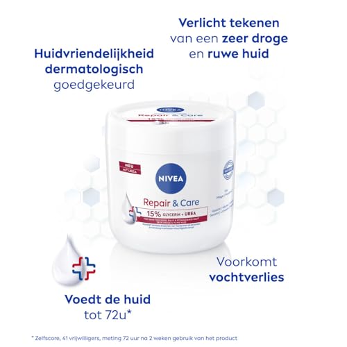 NIVEA Repair and Care Körpercreme, Gesicht und Hände, 400 ml – Ansicht 5