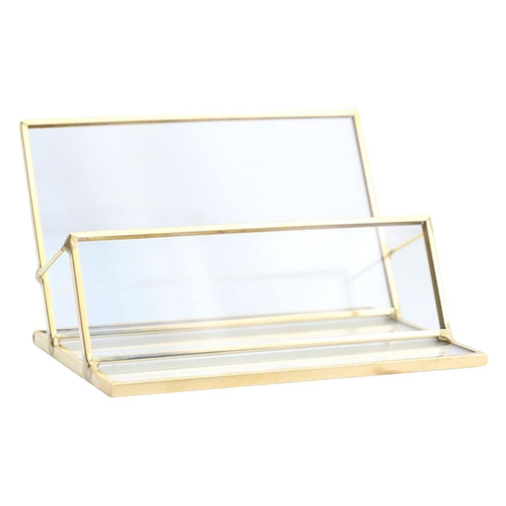 WOVEBIUS Desktop Business Card Holder Display Organizer Storage Box 11x7x6.5cm,single layer
