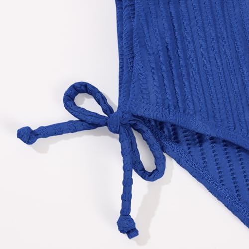 Image of Weixinbuy Girls Swimsuits Summer Bathing Suit for Teens Girls 2 Piece Bikini Set Solid Beach Swimsuit Swimwear for Girls