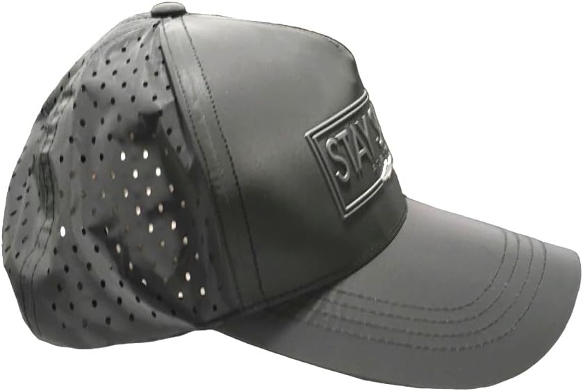 Robin Ruth Quality Ball Cap Hat Alaska Charcoal Grey Nylon Like Mesh Snap Back Stay Salty Modern Design, Gray - Image 7