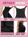 CAMPSNAIL 4 Leggings de paquet pour les femmes - Haute taille Soft Tummy Control Capri Black pour yoga gymnastique pantalons de course