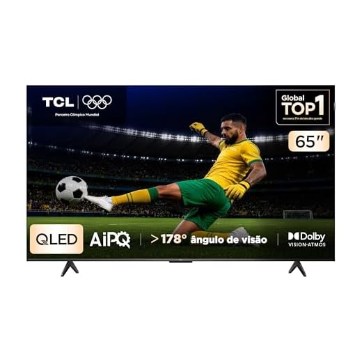 Smart TV TCL 65 Polegadas QLED 4K P7K WiFi Bluetooth Google TV HDR10+ Dolby Atmos Dolby Vision 65P7K