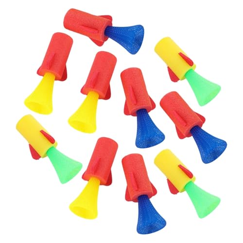 TAIZhiChen Lot de 10 Lance-Roquettes à Ressort,Jouets en Mousse EVA Résistant, Cadeaux d'anniversaire Originaux, Petits Cadeaux pour Fêtes, Fusées Sauteuses Amusantes pour Enfants