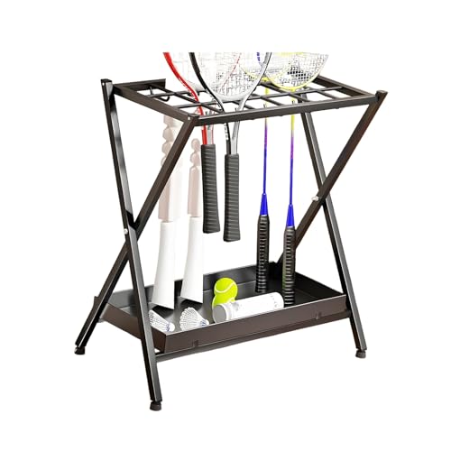 Rangement raquette de tennis pliable pour optimiser le terrain d'entraînement