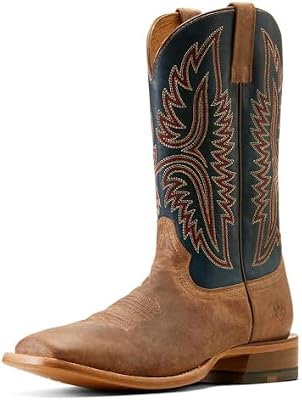 ARIAT Men's Tanglewood Cowboy Boot, Bone/Honorable Blue, 8