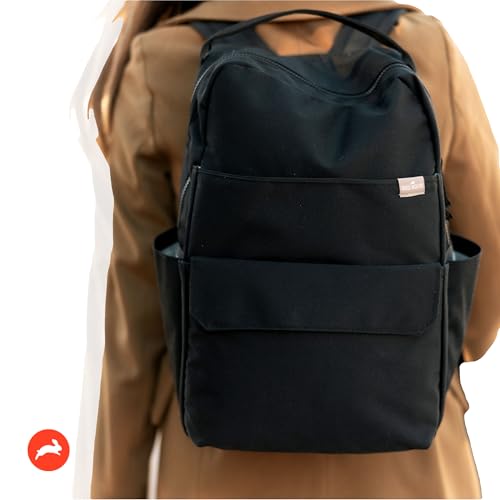 RED ROVR Roo Lightweight 1 LB Diaper Bag Backpack | 11 organizational pockets| Durable & Water-Resistant (Black)2