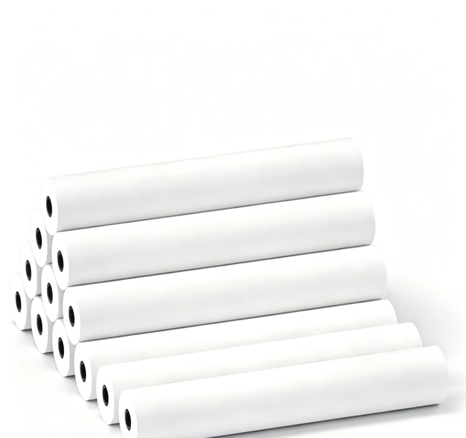 5 rollos de papel térmico A4 para impresoras portátiles, 210 x 30 mm, rollo de 8,7 m, sin BPA, de secado rápido, práctico paquete múltiple para oficina en casa, estudio y recibos