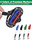Geeorzo Golfball Markierer Kits, 4 Stücke Ausrichtungssets für Golfbälle, Golfball-Liner Golfball-Markierungswerkzeuge mit 4 Stück Golfball Markers für Golf Zubehör (4 Stück)