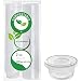 2 oz Eco Friendly Portion Cups with Lids,100 Pcs Biodegradable Jello Shot Cups Condiment Containers,Sauce Containers with Lids