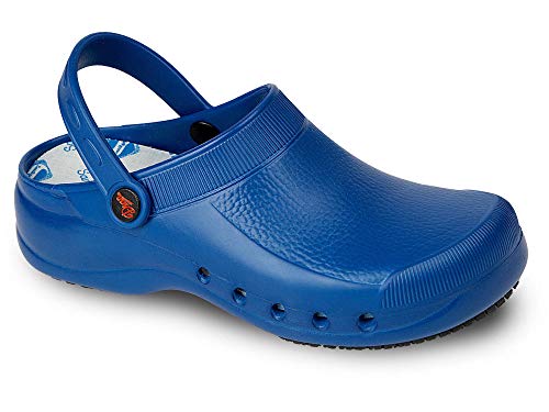 DIAN Zueco Antibacteriano EVA Plus Azul Talla 40, con celdillas Antideslizantes en la Suela, anatómico y Antideslizante. Apto para Lavado en Lavadora hasta 40º.