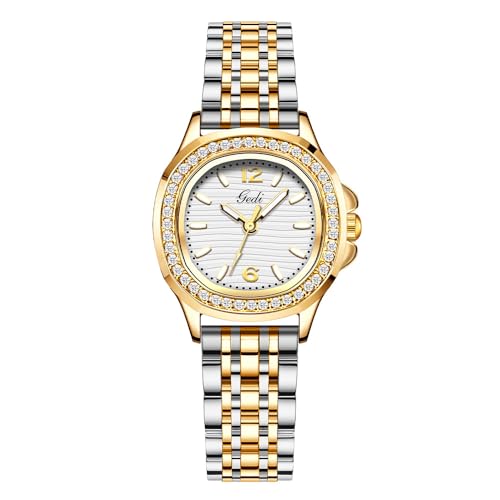Montre-bracelet de luxe pour femme avec cadran rond idéal pour le quotidien