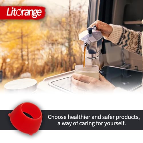Image of Litorange 16435 Silicone Swivel Seal, 1 /2 inch PEX Swivel Cone Washer for RV Bathroom Valve & Shower Freshwater Hose(Pack of 20)