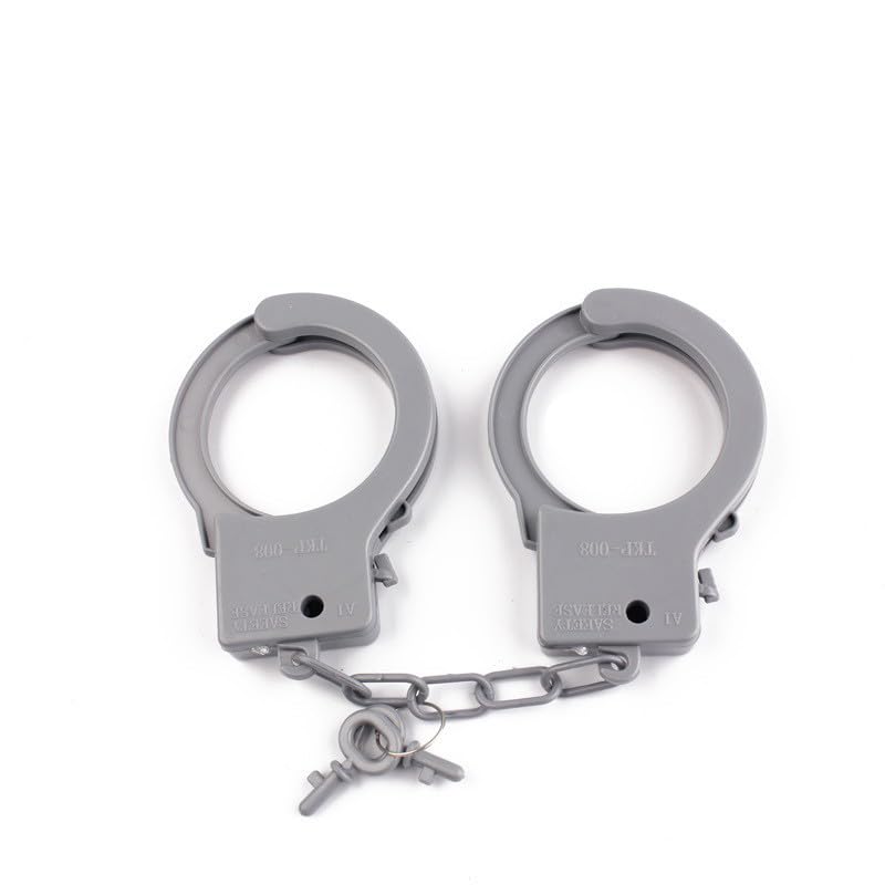 Image of Kids Police Role Play Kit - 3‑Piece Toy Set with Baton, Handcuffs & Walkie‑Talkie - Safe Pretend Play Police Accessories for Boys & Girls, Fancy Dress & Costume Parties