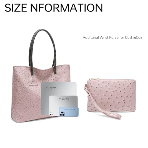 Bolso Tote grande para mujer en cuero vegano miniatura 4