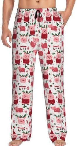 Men's Pajama Pants Pjs Bottoms With Pockets Sleep Lounge Pants For Men