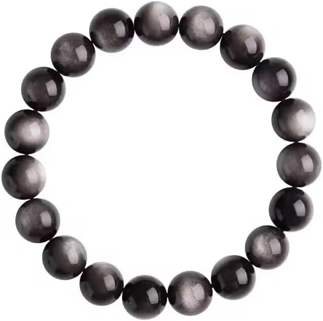 Natural Cat’s Eye Stone Bracelet Lehsunia 10mm Adjustable Unisex Gemstone Jewelry for Awareness Focus Balance Mindfulness Daily Wear Minimalist Gift for Men and Women