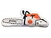Stihl Cojín en Forma de Motosierra de Material de Peluche Suave, Longitud Aprox. 50 cm.