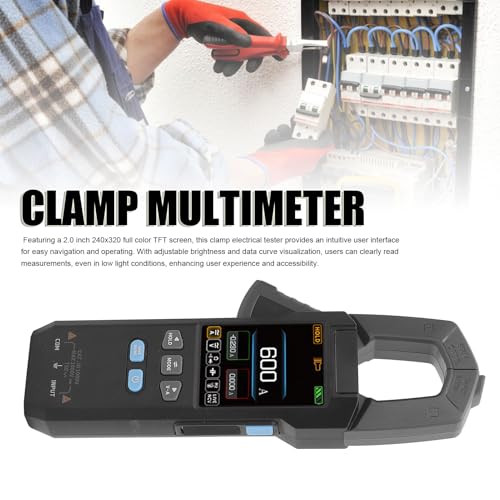 Multímetro Pinza Digital Hilitand con Visualización de Datos, Voltímetro, Medidor de Corriente, Resistencia, Capacitor, NCV y Prueba de Diodo miniatura 2