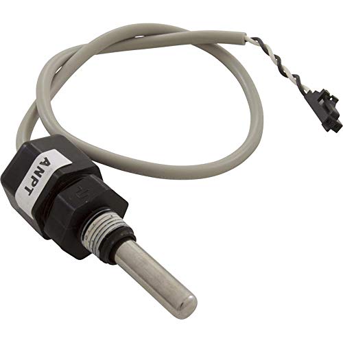 Balboa 53605 temp/hi-limit sensor, M7 with 12" cable, 1/4" bulb and 2 pin black connector