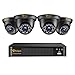 Produktbild Anlapus 1080P HD Videoüberwachung System 8CH H.265+ 1080P DVR Recorder mit 4X 2MP Außen Dome Kamera Set ohne Festplatte, 20M IR Nachtsicht