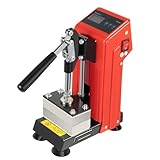 YIIUQASIET Upper and Lower Plate Rosin Hot Press Machine, 900W Manual Hot Press Machine, with Temperature Control 0-400 ° F and Electronic Timing Function, Used for Stamping on Leather and Dry Flowers
