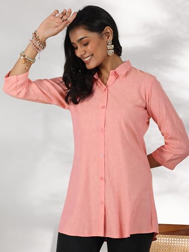 Image of Libas Womens Solid Viscose Straight Kurti for Women Suit