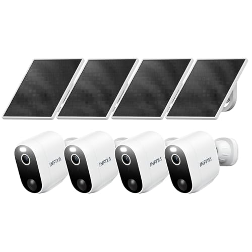 INFIYA Security Cameras Wireless Outdoor-Solar&Battery...