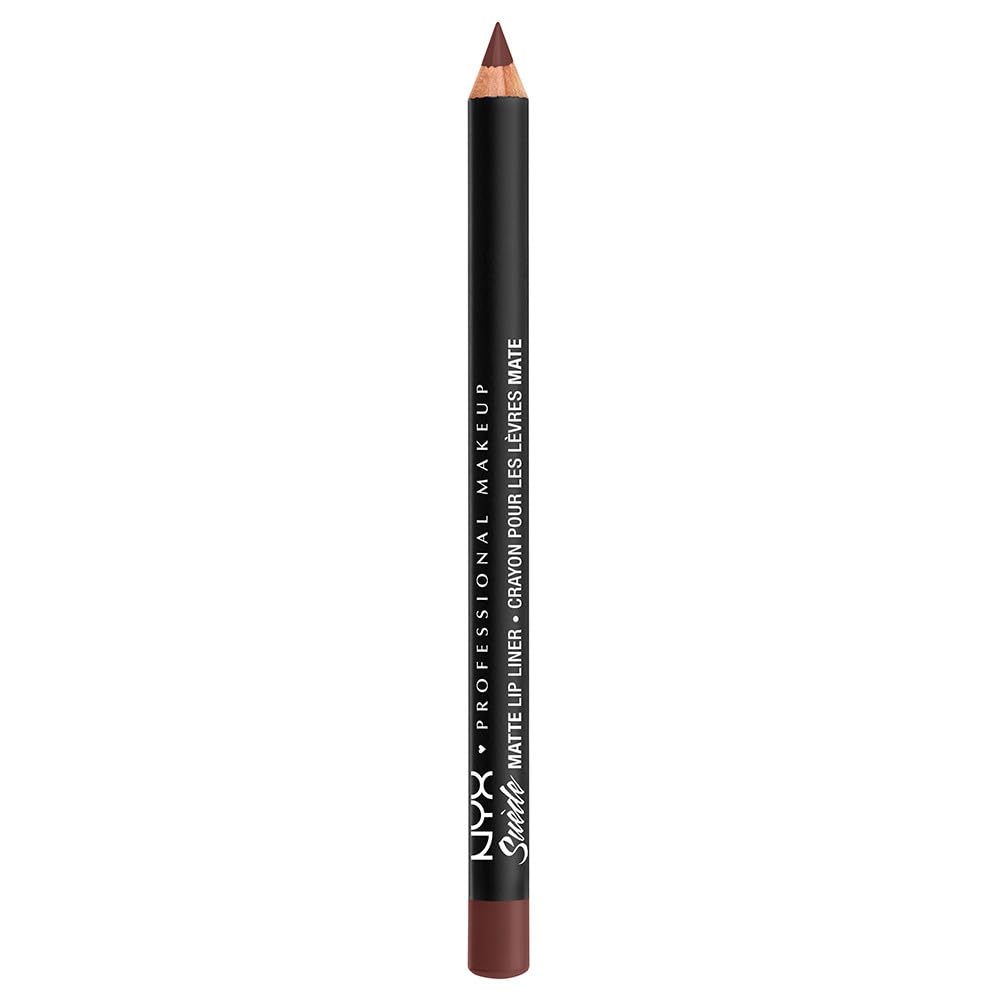 NYX PROFESSIONAL MAKEUP Suede Matte Lip Liner, Vegan, Cold Brew 55