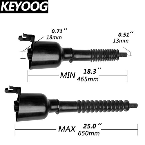 Keyoog Lower Steering Shaft Column Fit For 1990-2000 Cadillac Escalade 1995-1999 Chevy C1500 C2500 C3500 K1500 K2500 K3500 Suburban Tahoe 95-99 Gmc Yukon [ Exc. 15000 Lb.gvw ] 425-185 26033170 #TOP6