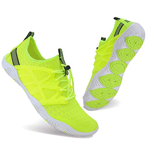 Image of MAYZERO Water Shoes Men Women Swim Surf Shoes Beach Pool Shoes Wide Toe Hiking Aqua Shoes Winter House Slippers