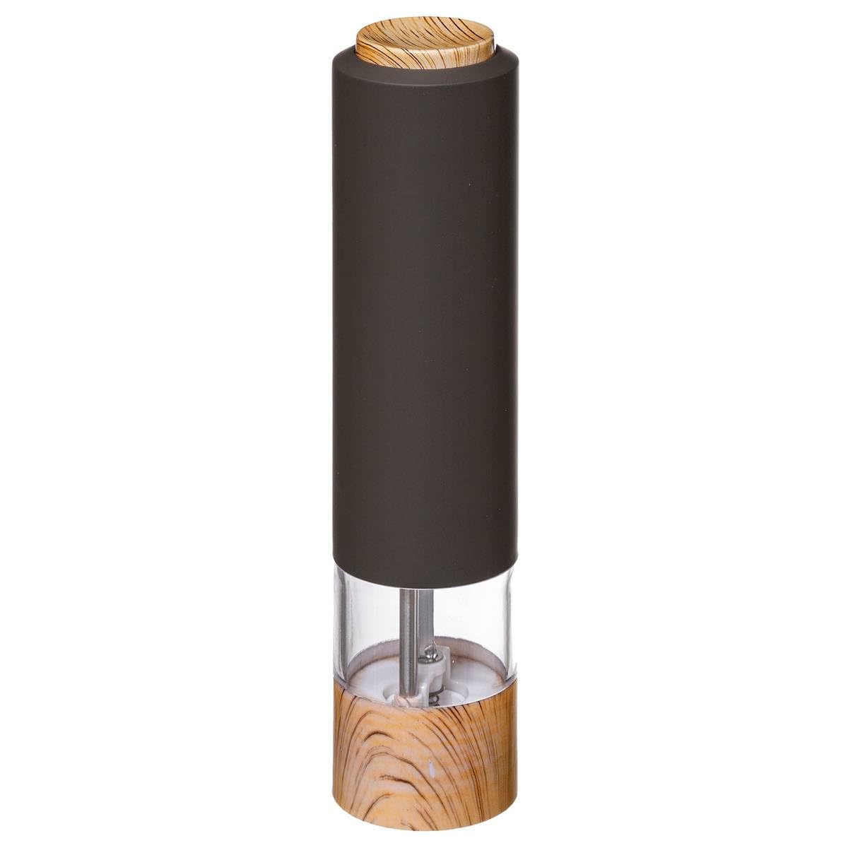 Modern Colour Electric Salt or Pepper Mill (Dark Grey)