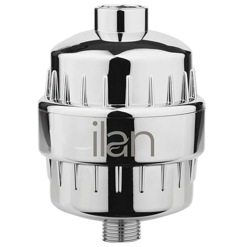 Image of Ilan 15 Stage Shower Filter for Hard Water | Water Softener for Bathroom | Removes Impurities for Healthier Skin & Hair | Chlorine Remover | Hard Water Tap Filter