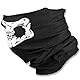 Janzoom 3 Stück Nahtlose Totenkopf-Gesichtsmaske, atmungsaktiv, Halswärmer, Gesichtsbedeckung, Stirnband, Schal, Motorrad, Kopftuch, Sport, Halloween-Maske