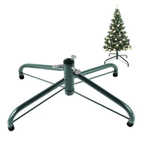 Bubuny Support de Sapin de Noël Pliable de 40 cm - Support en métal avec Pieds en Caoutchouc et vis - Grand...