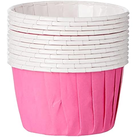 Baked with Love Hot Pink Baking Cups, Cupcake Cases, Greaseproof Baking Cases, Hot Pink - Pack of 12 Cover