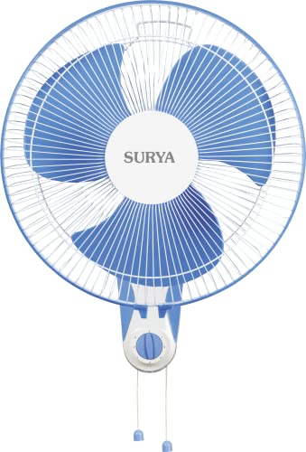 Image of Surya RACE 400MM Wall Fan for Home, Office, Living Room All Purpose Fan