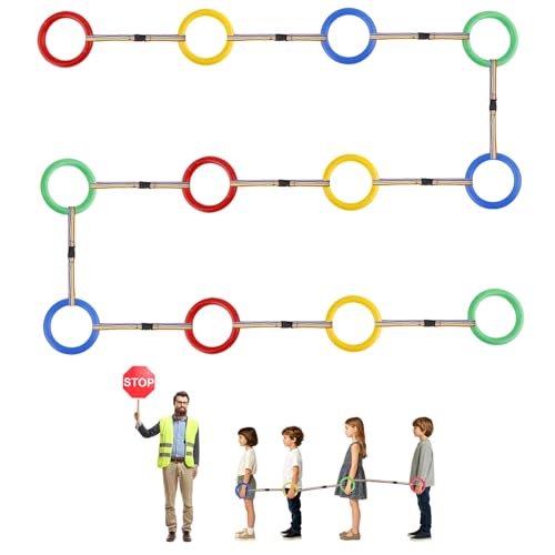 12pcs Toddlers Walking Ropes Children Detachable Transition Rope Preschool Walking Rope Kids Walking Rope Line for Preschool Daycare Kindergarten Class School Kids Outdoor Supplies