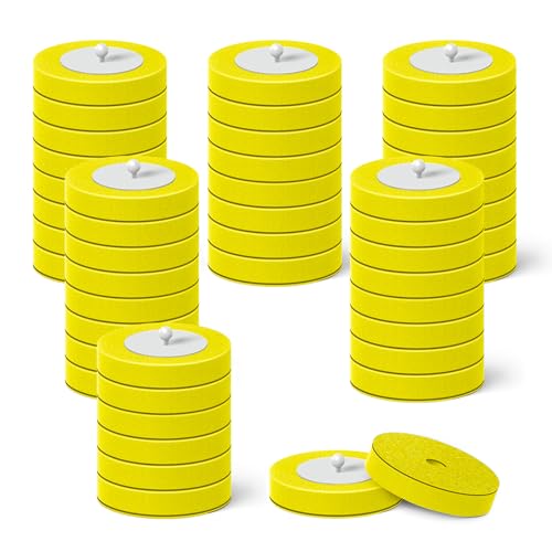 Image of 48 Count Disposable Toilet Brush Heads, Toilet Bowl Wand Refills for Toilet and Bathroom Cleaning, Yellow Lemon Fragrance, Not Suitable for Electric Toilet Brushes
