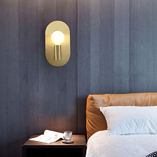 Applique LED lumière chaude en cuivre avec phare de miroir pour salle de bain