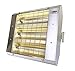 TPI Corporation, 223-30-THSS-208V, Fostoria Triple Quartz Lamp Electric Indoor/Outdoor Infrared Heater, 24in lg, Stainless Steel Finish, 208 Volts, 4800-Watts, 30-Degree Reflector, 16382-BTUs