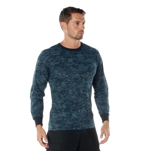 Image of Rothco Long Sleeve Camo T-Shirt | Rugged Camouflage Crew Neck T Shirt, Comfortable Casual Tee for Men & Women