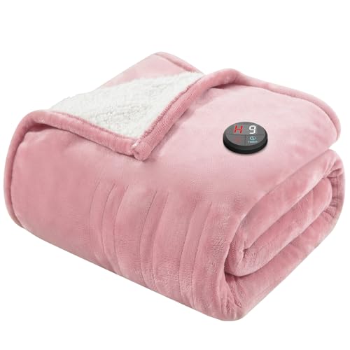 GOTCOZY Heated Blanket Electric Throw 50''X60''- Electric Throw Blanket with One Touch Button...
