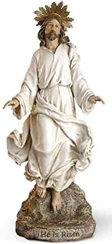 Joseph's Studio by Roman 12" Christ is Risen Statue Religious Easter Tabletop Decor, Religious Gift image 2