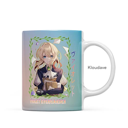 Violet Anime Manga Mug Evergarden Light Novel Merch for Hot and ICY Coffee Tea Water Juices - 013