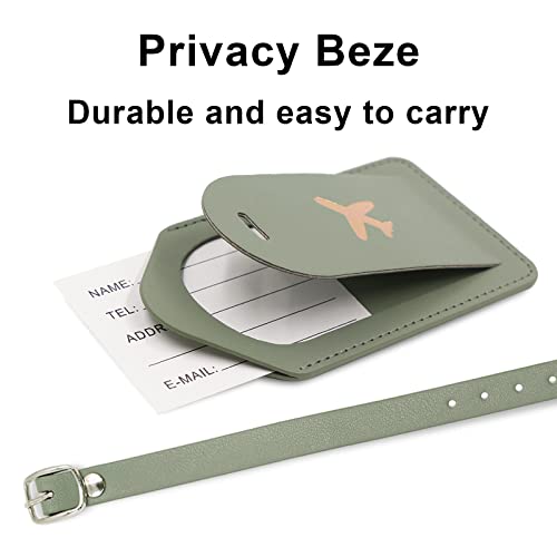 Image of Melsbrinna Rfid Passport Holder for Travel women /Men Set Travel Suitcase Tag, Cute Passport Wallet Rfid Blocking Card Slots, Rfid Passport Cover /CaseTravel Wallet, Green, Solid Color