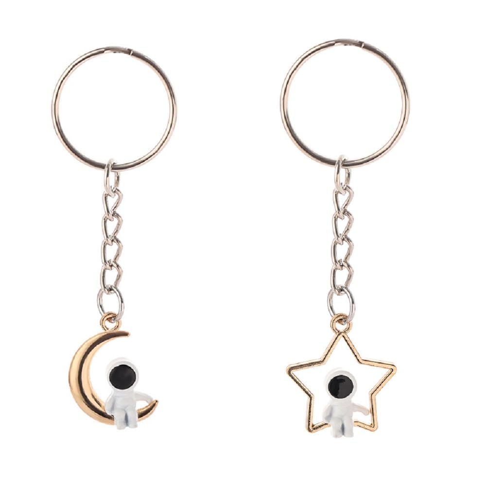 ARFUKA Keychain Astronaut with Sun and Moon Pendant ...