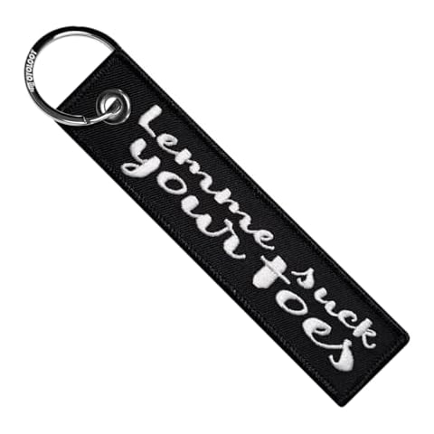 MotoLoot Keychain for Motorcycles, Scooters, Cars and Gifts (Lemme Suck Your Toes) Cover